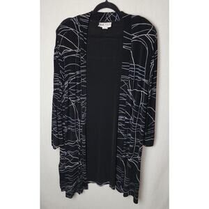 Vintage S.L. Fashions womens 22 Black 80's blazer/cardigan shoulder pads classy